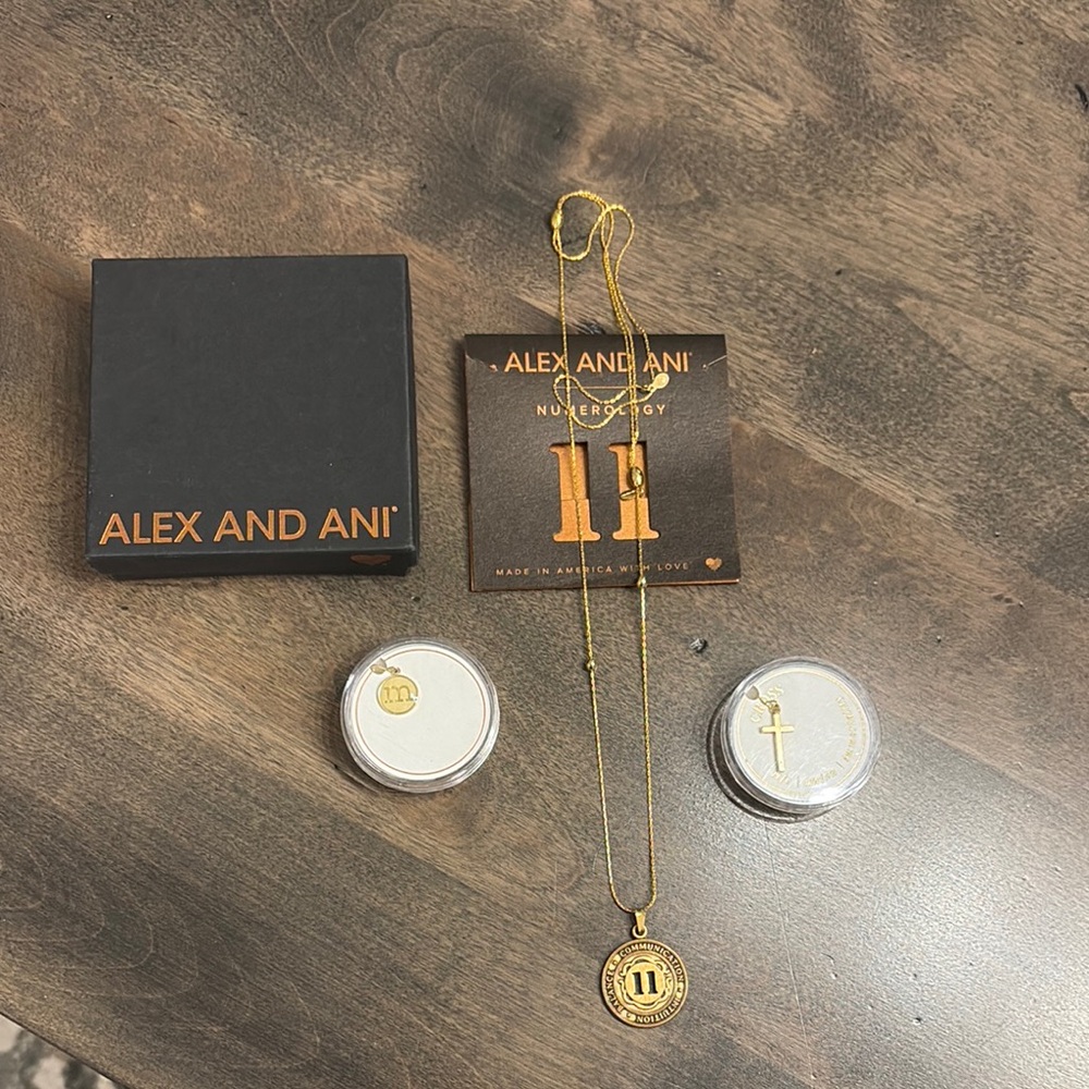 Alex and Ani Gold Necklace Set